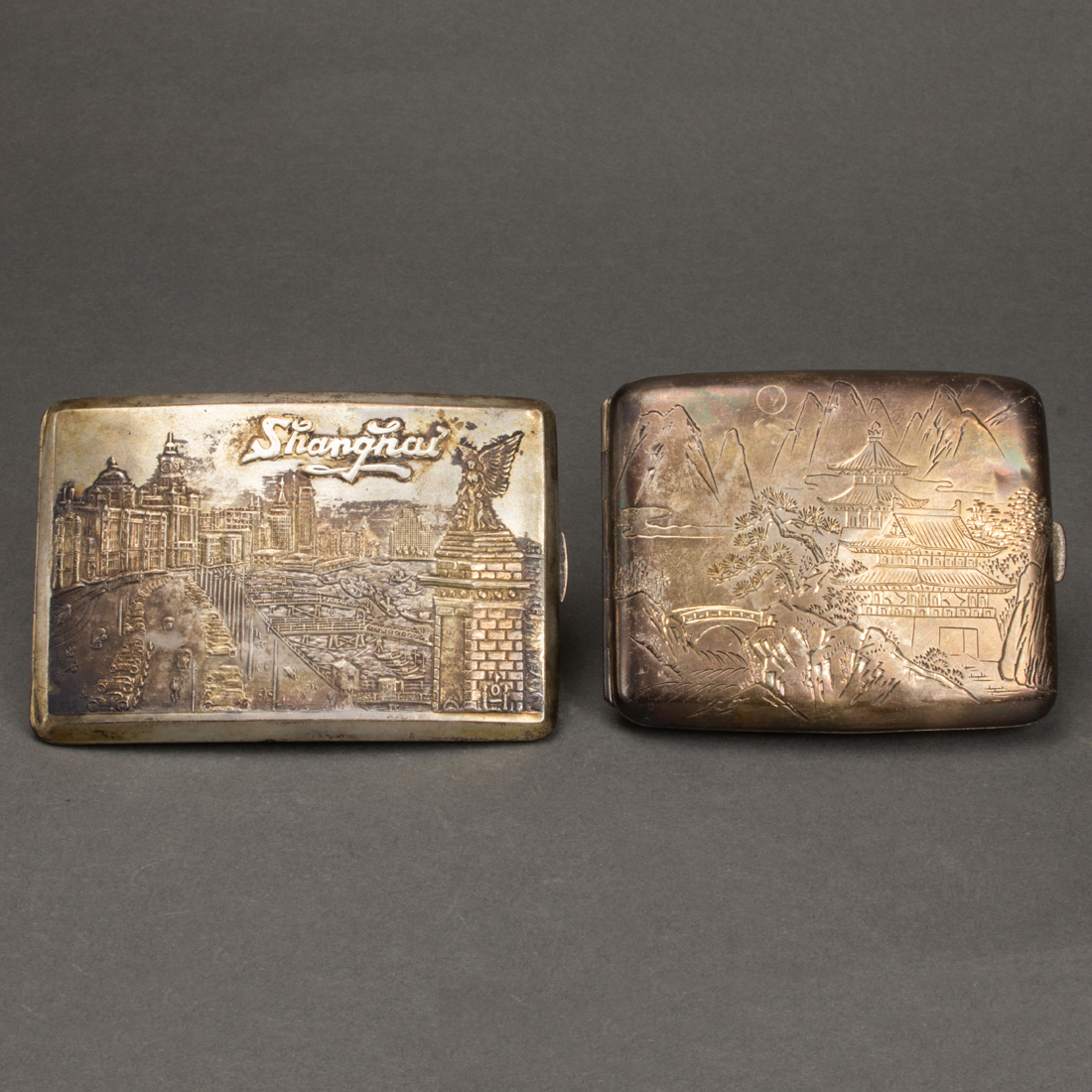 (LOT OF 2) ASIAN EXPORT SILVER
