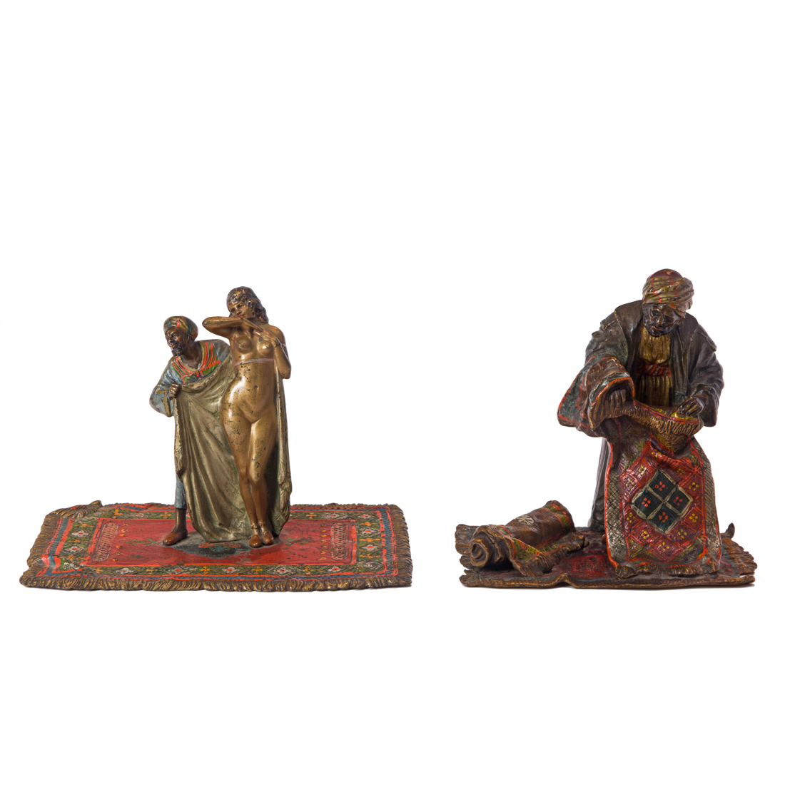 (LOT OF 2) AUSTRIAN COLD PAINTED