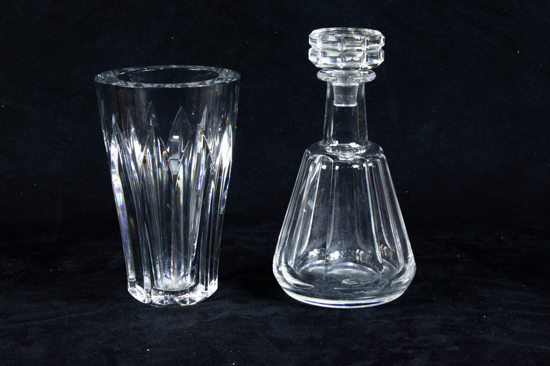 (LOT OF 2) BACCARAT CUT GLASS