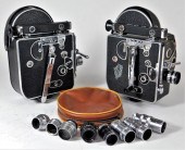 LOT OF 2 BOLEX MOVIE CAMERAS L