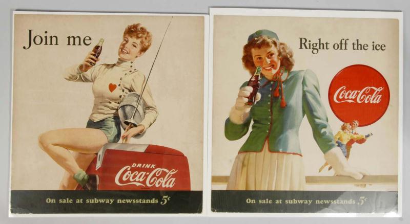 Lot of 2: Cardboard Coca-Cola