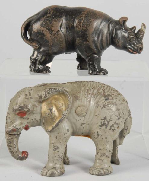 Lot of 2: Cast Iron Animal Still