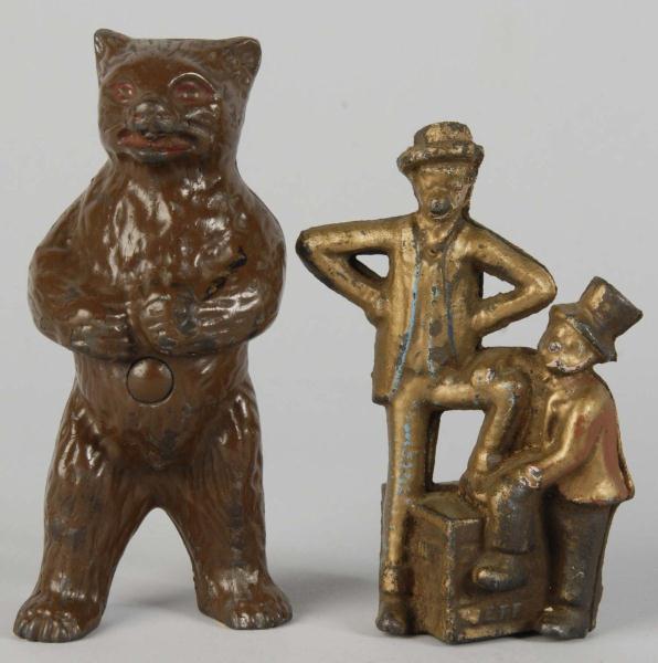 Lot of 2: Cast Iron Figural Still