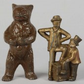 Lot of 2: Cast Iron Figural St