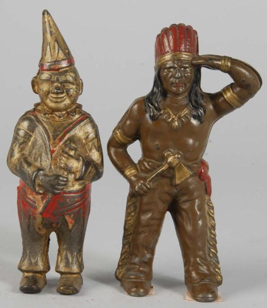Lot of 2: Cast Iron Figural Still