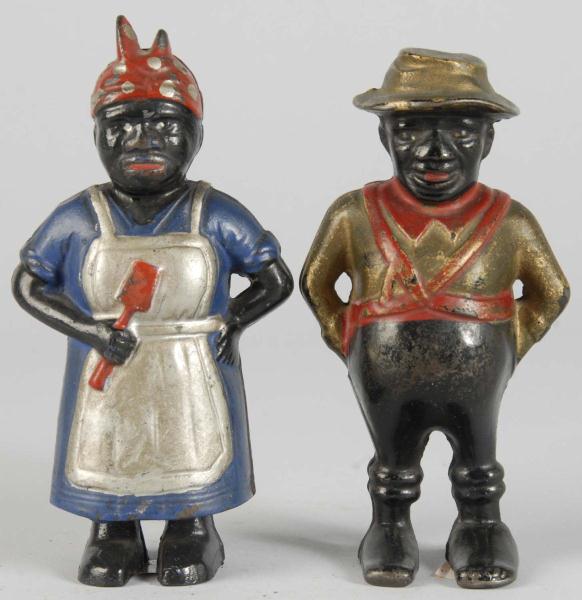 Lot of 2: Cast Iron African