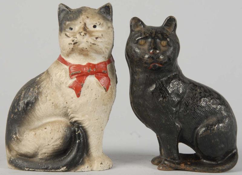 Lot of 2: Cast Iron Cat Still