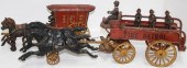 LOT OF 2 CAST IRON TOYS. TO IN
