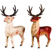 (LOT OF 2) CAST IRON REINDEER