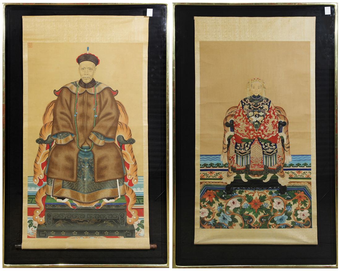 (LOT OF 2) CHINESE ANCESTOR