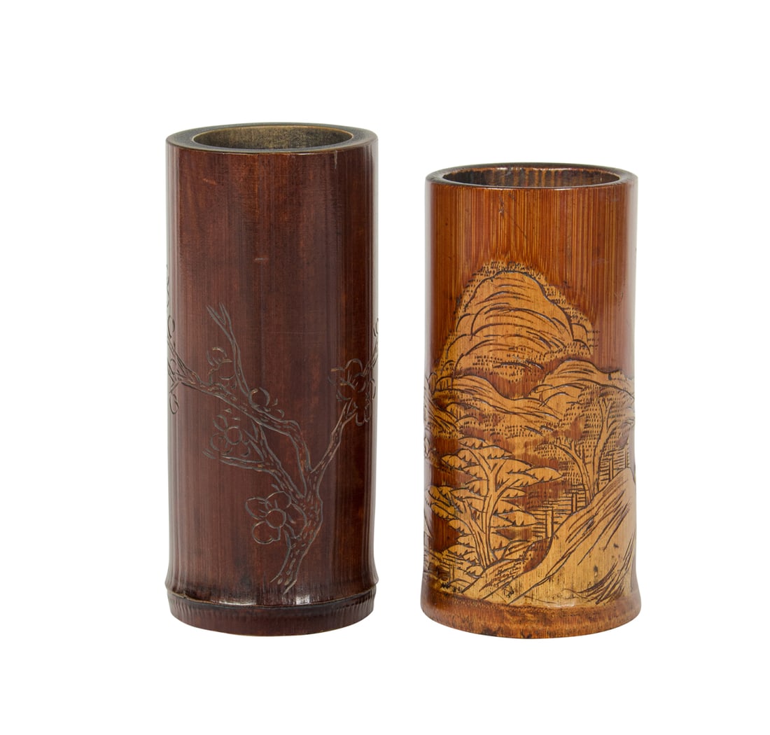 (LOT OF 2) CHINESE BAMBOO INCENSE