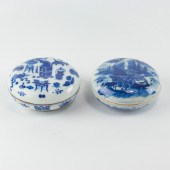 (LOT OF 2) CHINESE BLUE AND WH