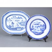 (LOT OF 2) CHINESE CANTON BLUE