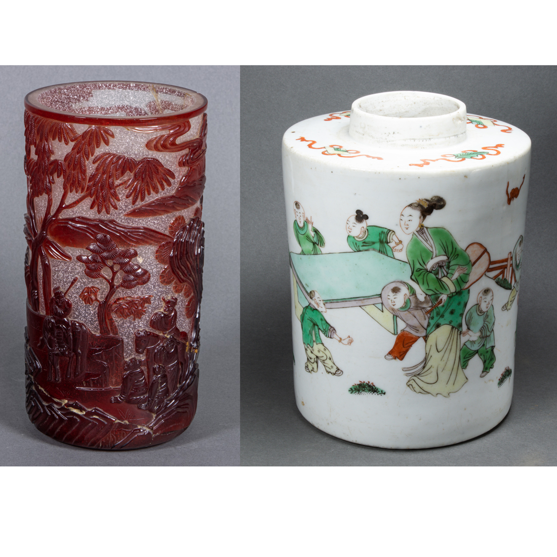 (LOT OF 2) CHINESE DECORATIVE