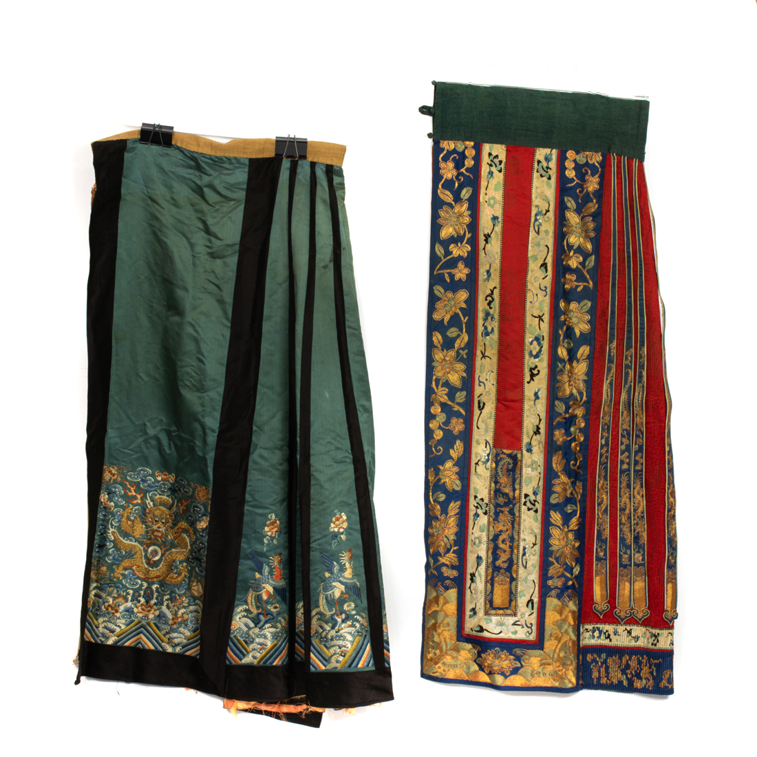 (LOT OF 2) CHINESE EMBROIDERED