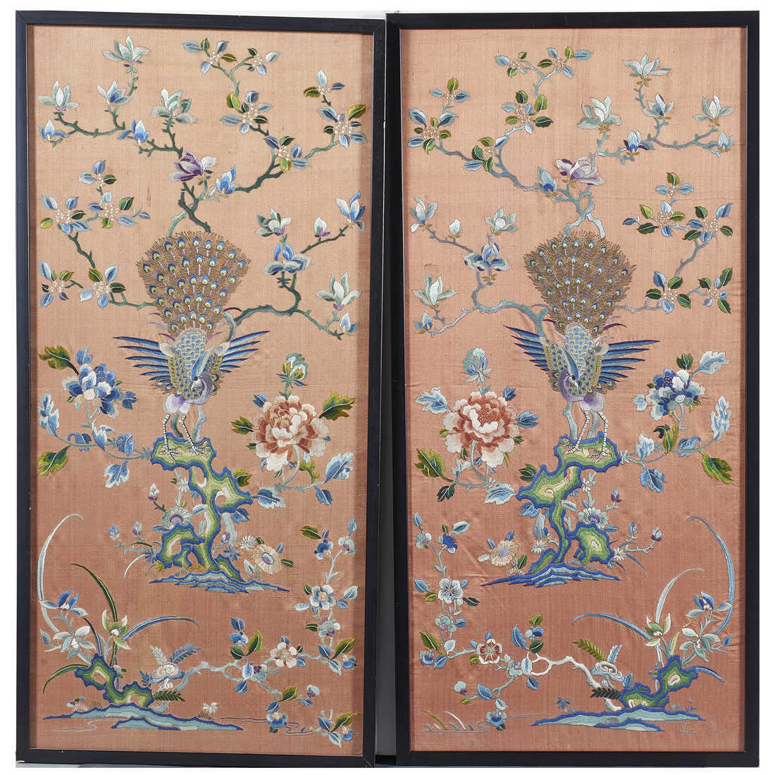 (LOT OF 2) CHINESE EMBROIDERED