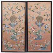 (LOT OF 2) CHINESE EMBROIDERED
