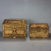 (LOT OF 2) CHINESE EXPORT GILT