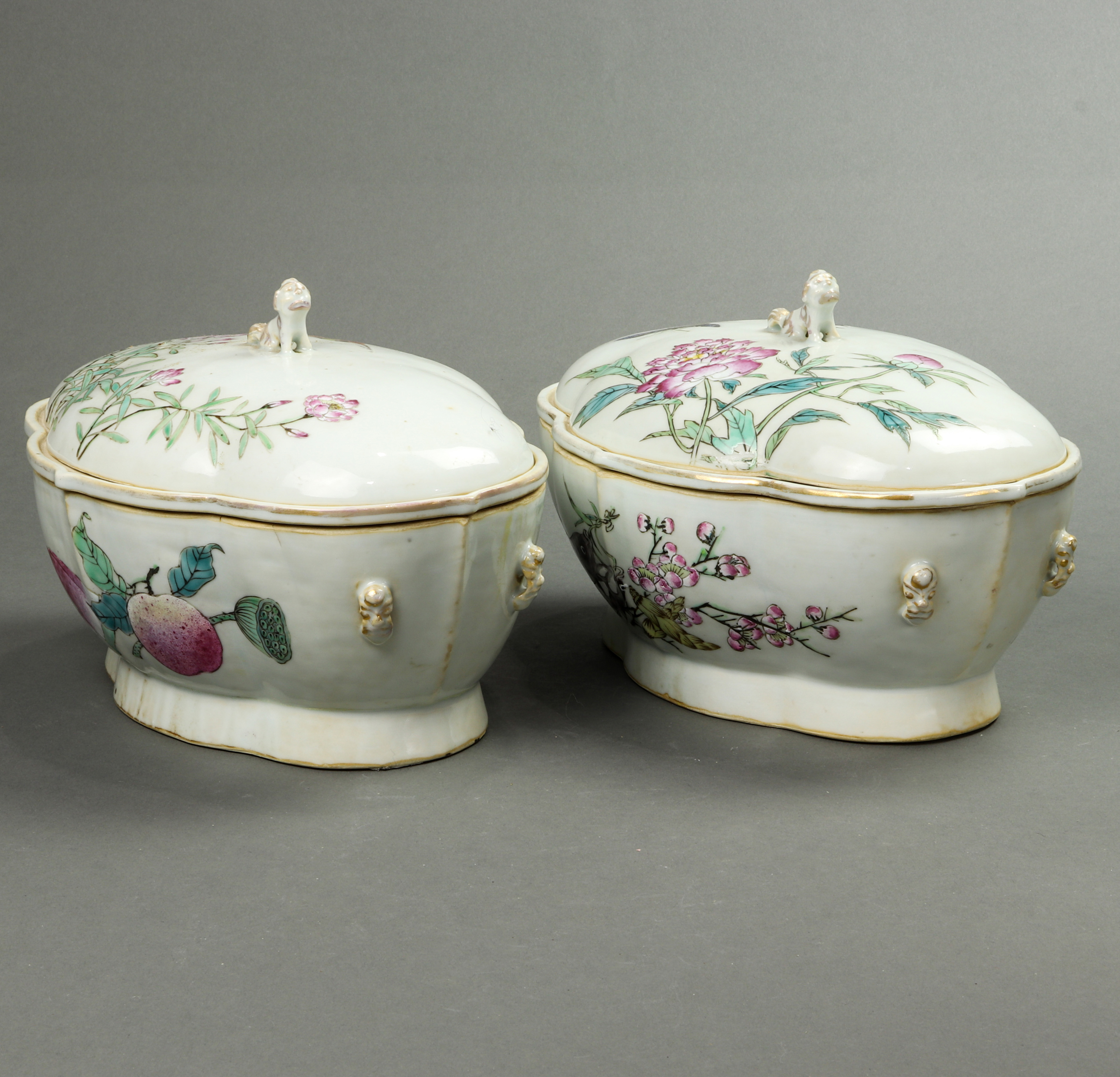 (LOT OF 2) CHINESE FAMILLE ROSE