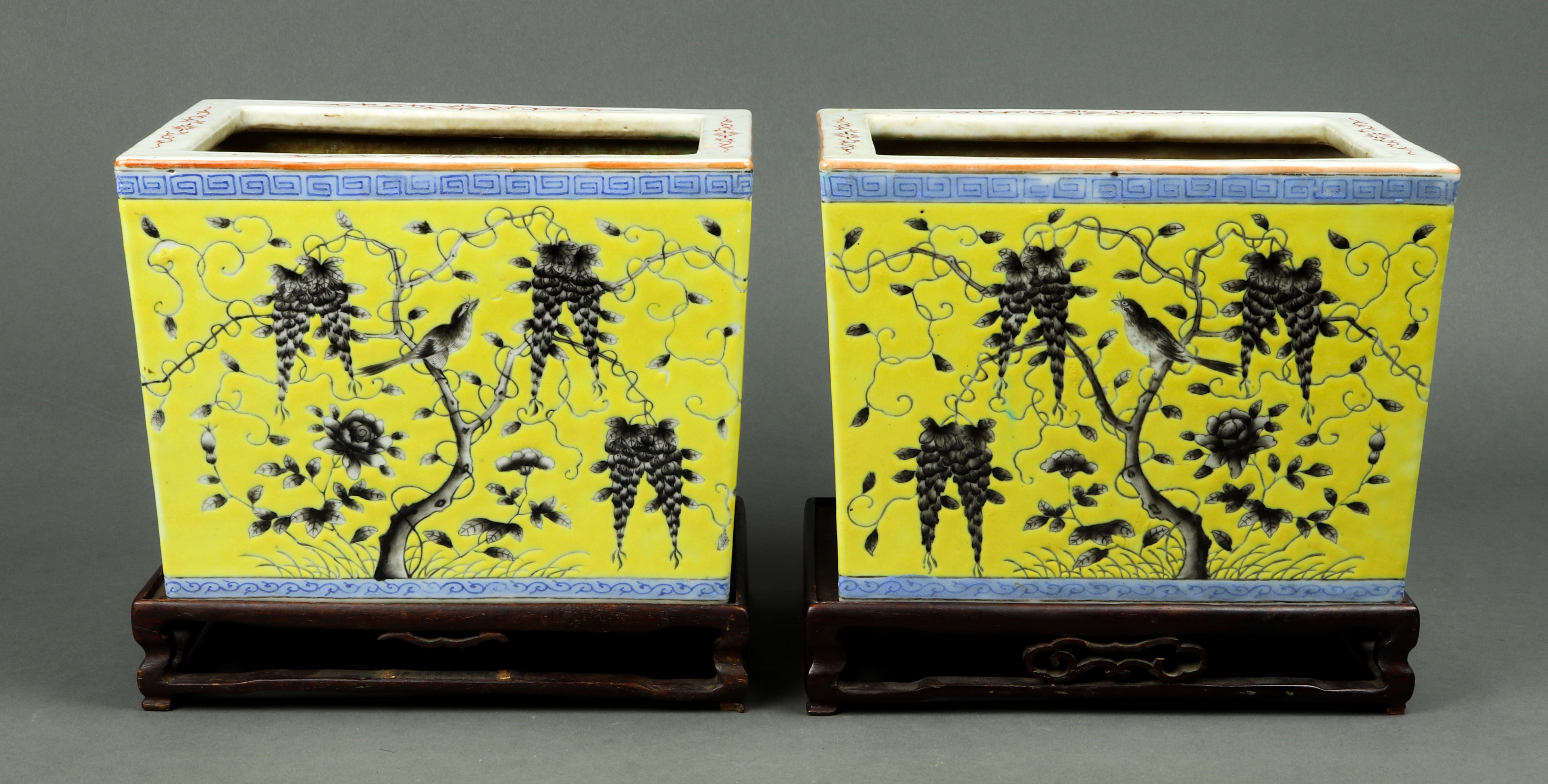 (LOT OF 2) CHINESE GRISAILLE