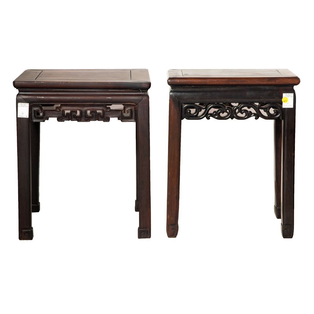 (LOT OF 2) CHINESE HARDWOOD
