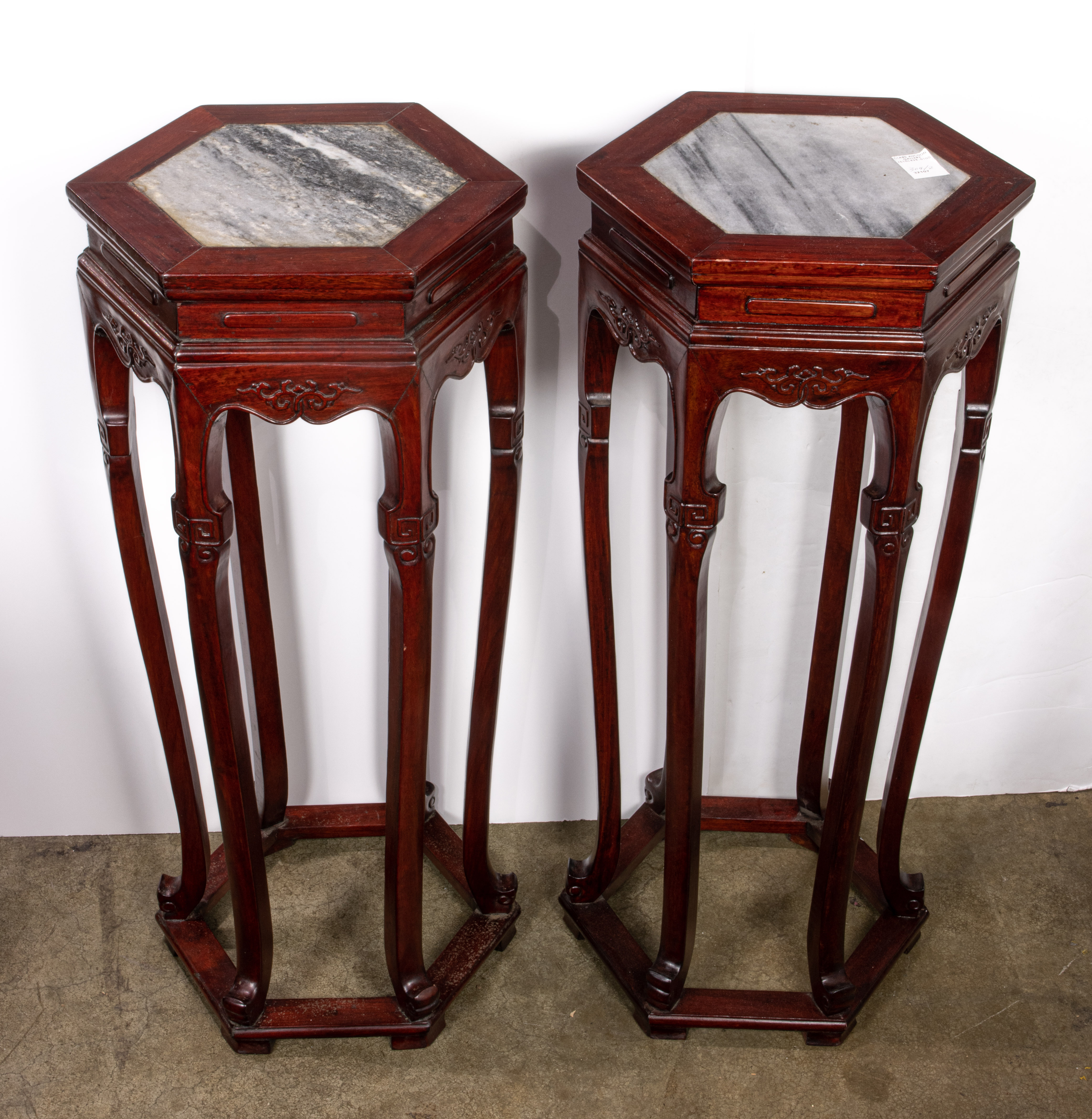 (LOT OF 2) CHINESE HARDWOOD AND