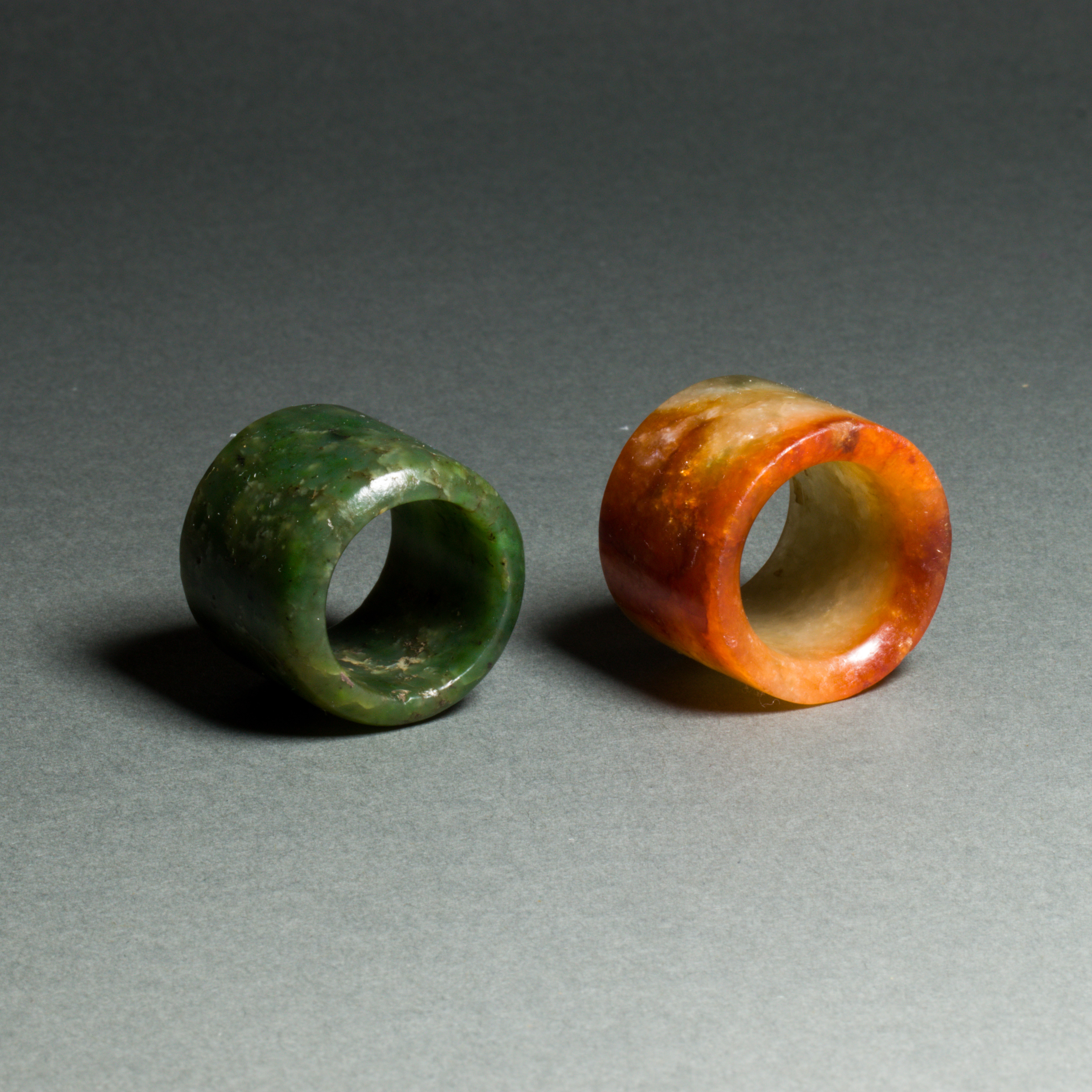 (LOT OF 2) CHINESE JADE ARCHER'S