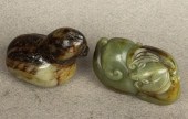 (LOT OF 2) CHINESE JADE CARVIN