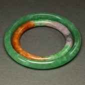 (LOT OF 2) CHINESE JADEITE BAN