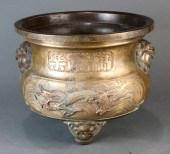 (LOT OF 2) CHINESE METAL TRIPO