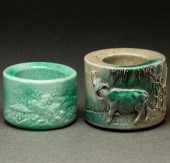 (LOT OF 2) CHINESE MOLDED AND
