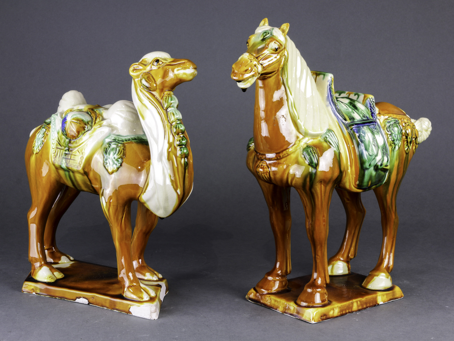 (LOT OF 2) CHINESE TANG STYLE