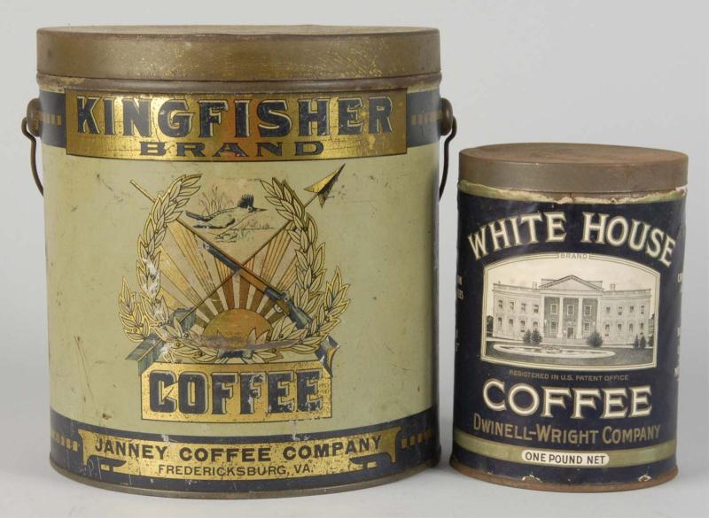 Lot of 2: Coffee Cans.  Description