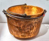 (LOT OF 2) COPPER CAULDRON GRO