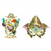(LOT OF 2) ENGLISH PORCELAIN F