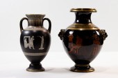 (LOT OF 2) ENGLISH POTTERY URN