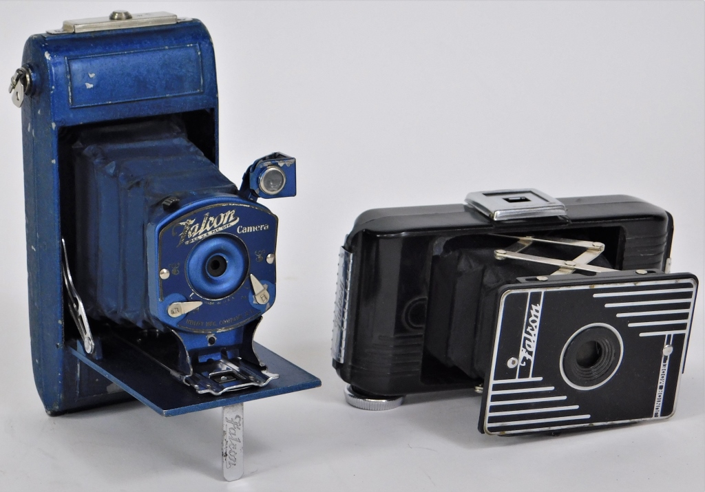 LOT OF 2 FALCON FOLDING CAMERAS Lot