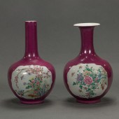 (LOT OF 2) FAMILLE ROSE LAVEND