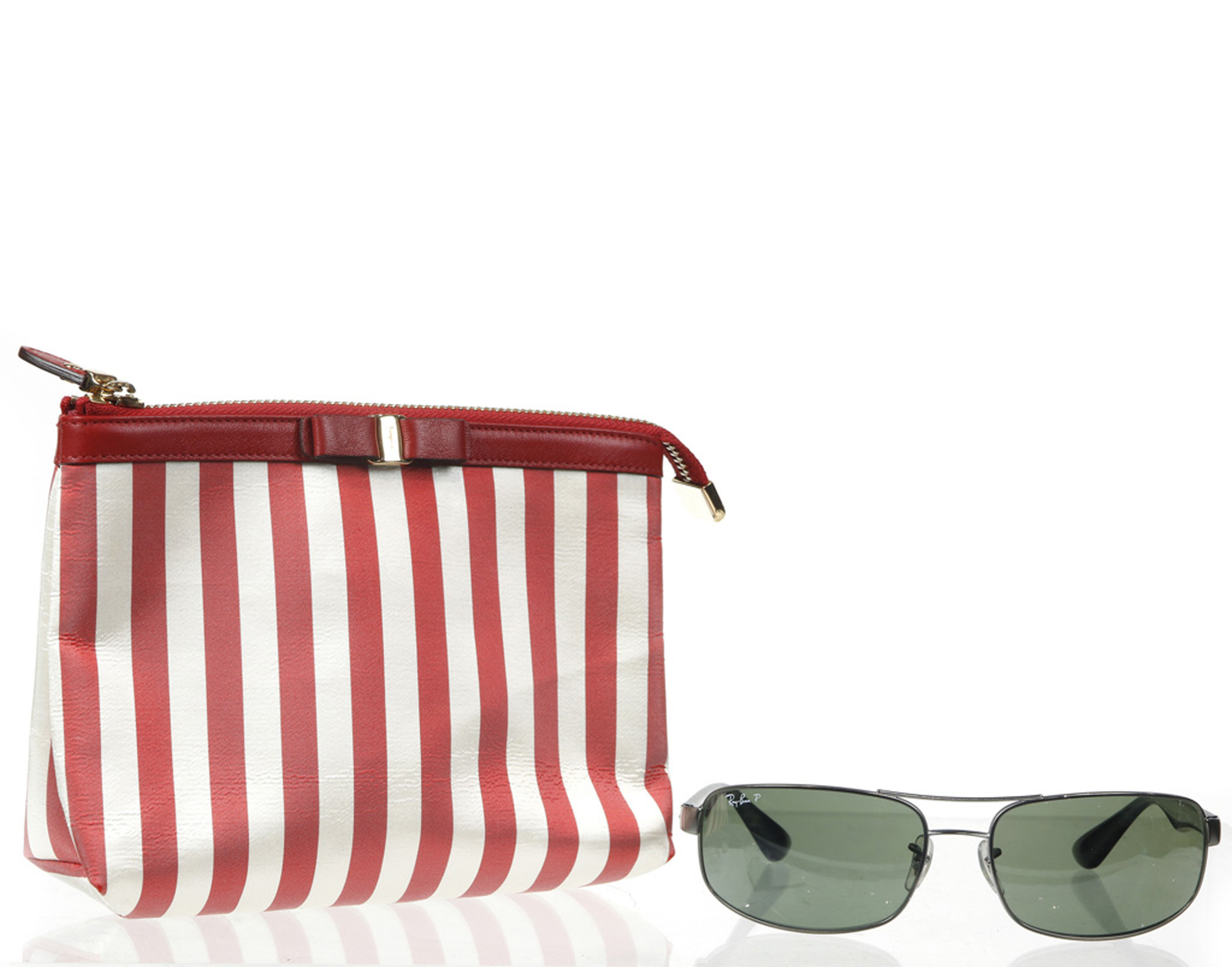(LOT OF 2) FERRAGAMO COSMETIC BAG
