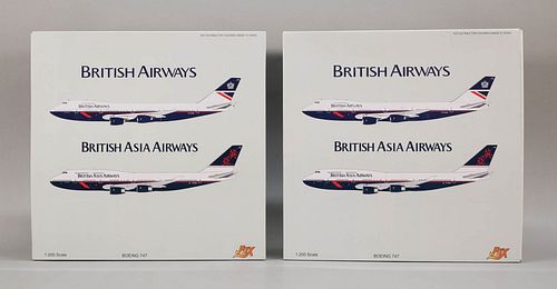 LOT OF 2 FOX BRITISH AIRWAYS BOEING