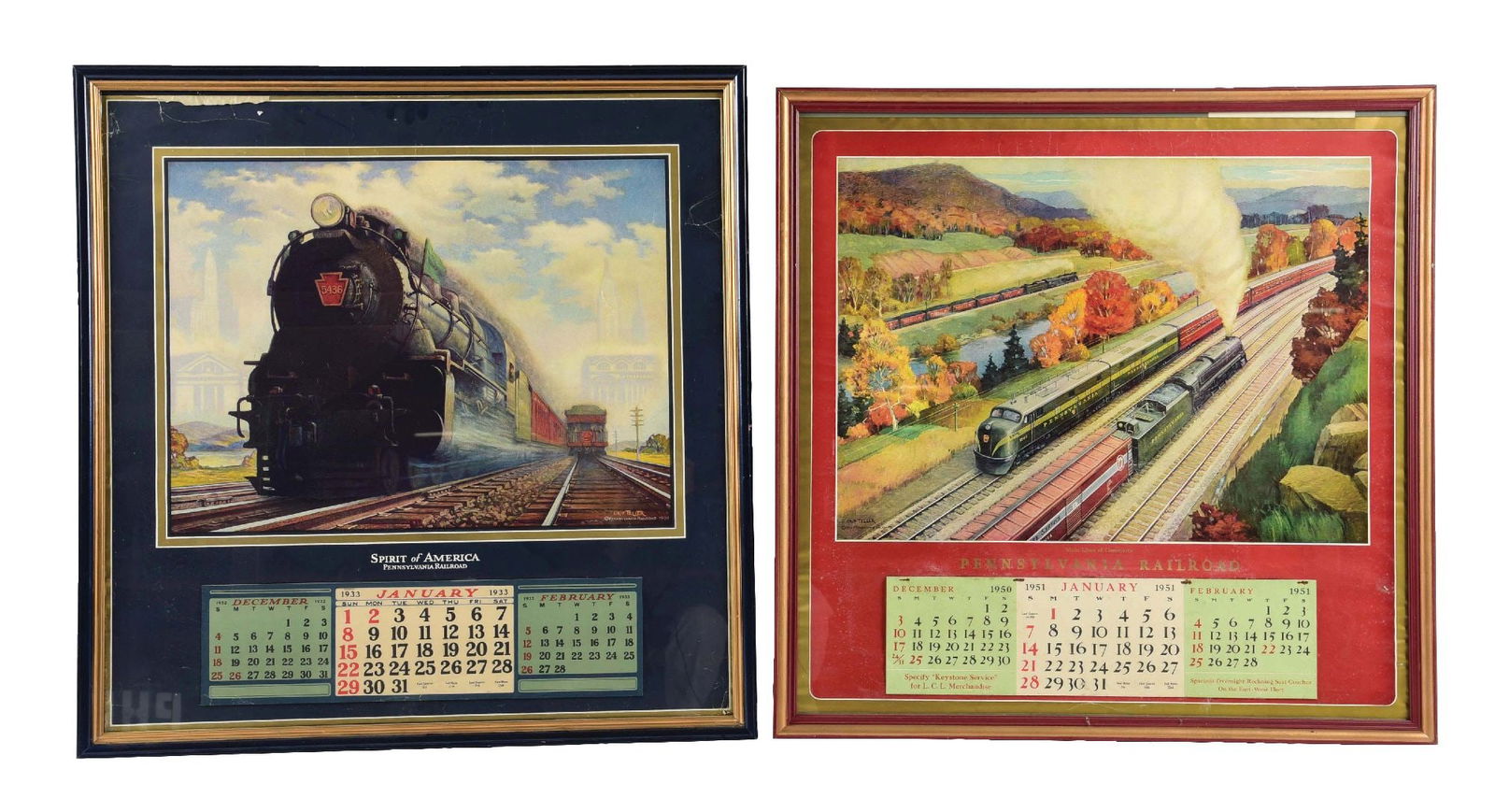LOT OF 2: FRAMED PENNSYLVANIA