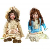 (LOT OF 2) GERMAN BISQUE HEAD