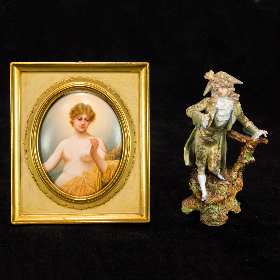 (LOT OF 2) GERMAN PORCELAIN