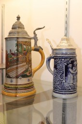 (LOT OF 2) GERMAN STEINS WITH