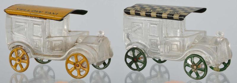 Lot of 2: Glass Taxi Candy