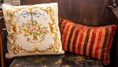 (LOT OF 2) GROUP OF THROW PILL