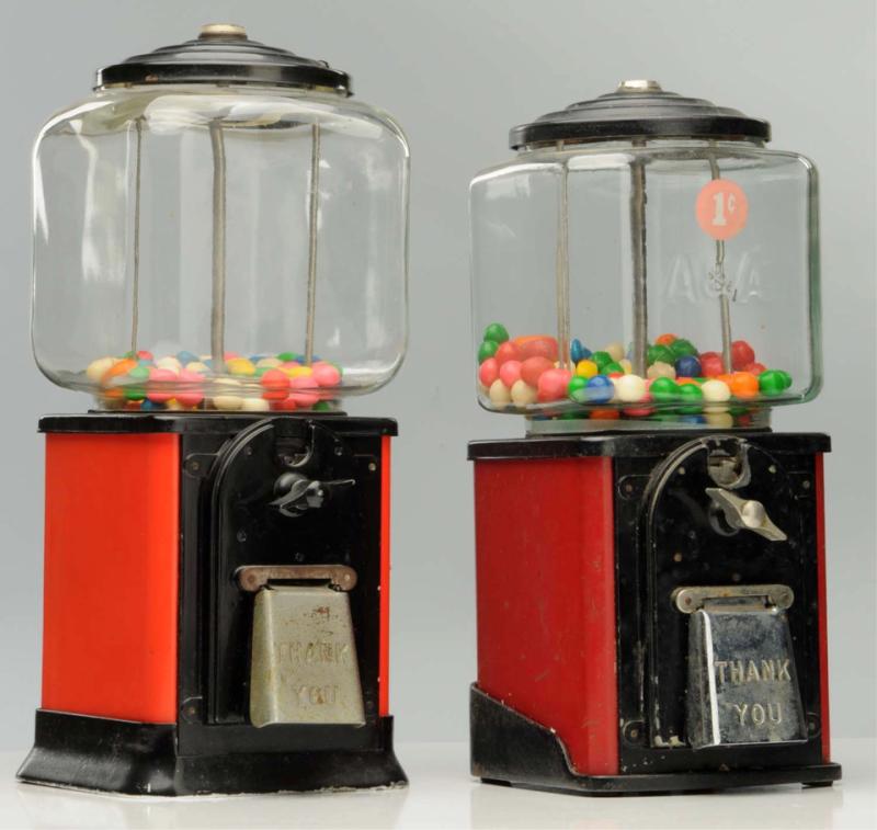 Lot of 2: Gum Ball Machines.  1940s