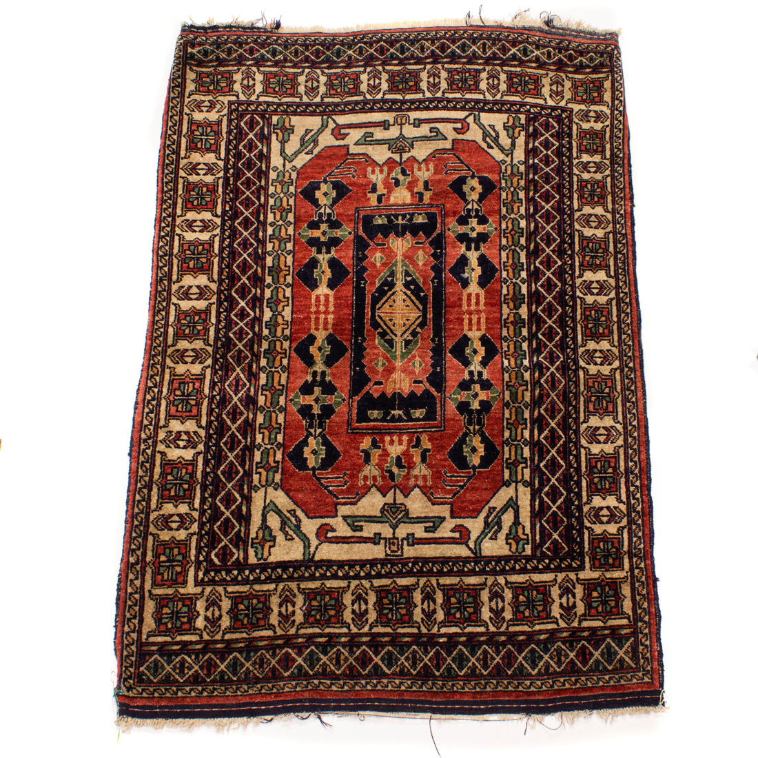 ( LOT OF 2) HAND TIED CARPET