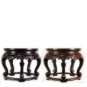 (LOT OF 2) HARDWOOD GARDEN SEA
