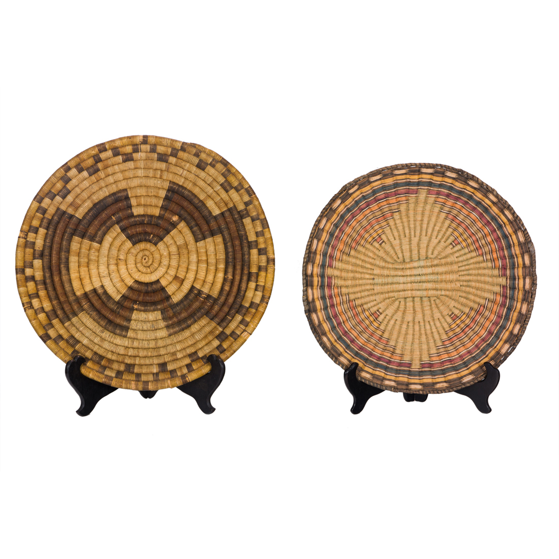 (LOT OF 2) HOPI TRAY BASKETS (Lot